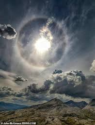Find images of sun halo. Nature Lover 52 Photographs Rare Sun Halo On Mountain Walk Daily Mail Online