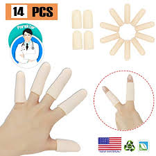 gel finger cots finger protector support 14 pcs new material finger sleeves great for trigger finger hand eczema finger cracking finger arthritis