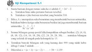 Download soal latihan ukk bahasa inggris sd kelas 1 dan kunci jawabannya tidak terasa akhir semester 2 sudah dekat teman teman semua pasti tidak sabar menunggu kenaikan kelasuntuk mengatasi kecemasan kalian dalam menghadapi ujian kenaikan kelas nanti kami ingin memberikan soal ukk bahasa inggris sd kelas 1 ini agar teman teman semua mendapatkan nilai yang bagus pada semester 2 kali ini. Matematika Dasar Sma Barisan Dan Deret Bilangan Aritmetika Soal Uji Kompetensi Matematika Sma Kurikulum 2013 Defantri Com