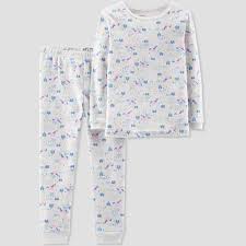 Baby Girls 2pc Unicorn Organic Cotton Pajama Set Little