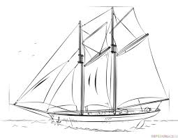 How To Draw A Sailing Ship Step By Step Drawing Tutorials Drawing Tutorial Step By Step Drawing Drawing Tutorials For Kids