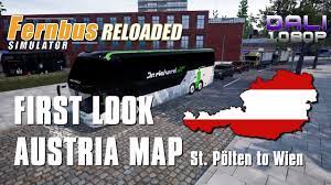 Fernbus Simulator First Look At Austria Map St Polten To Wien Fernbussimulator Fernbus Tmlstudios Aerosoftgmbh Simulation S Austria Map Salzburg Austria