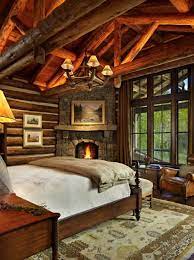 35 Gorgeous Log Cabin Style Bedrooms To Make You Drool Log Cabin Interior Rustic House Log Home Bedroom
