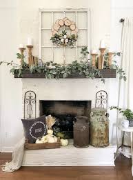 My Fall Mantel Decor With Joann Bless This Nest Farm House Living Room Fireplace Mantle Decor Fireplace Decor