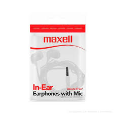 AURICULARES IN EAR CON CABLE Y MICROFONO MAXELL IN-BAX - BLANCO 347946