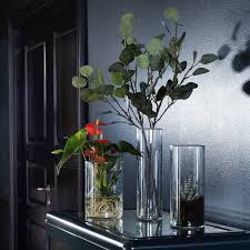 Smycka Artificial Leaf Eucalyptus Green Ikea Artificial Leaf Cylinder Vase Glass Vase Decor