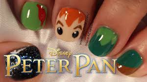 Simple Peter Pan Nail Art Tutorial Playlist Peter Pan Nails Simple Disney Nails Disney Nails