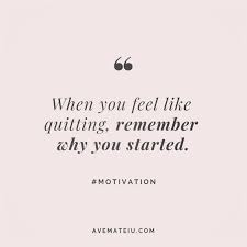 If you wanna have it as yours, please click the funny quotes garden and you will go. When You Feel Like Quitting Remember Why You Started Quote 39 Ave Mateiu