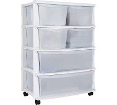 Buy Home 6 Drawer Plastic Wide Tower Storage Unit White At Argos Co Uk Visit Argos Co Uk To Shop Onl Plastic Box Storage Plastic Storage Units White Storage