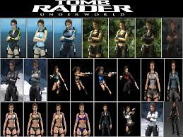 Underworld outfits here are a few snapshots showing the various costumes available in underworld , along with a listing of the level(s) in which each appears. Tomb Raider Underworld Outfit Collection By Eddy7454 On Deviantart