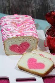 Vanilla Strawberry Loaf Heart Cake Recipe Perfect For Valentine S Day Recipe Heart Cake Recipes Valentine Desserts Valentines Food