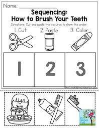 January Learning Resources With No Prep Dental Health Activities Dental Health Unit Sequencing Worksheets