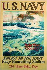 Vintage us navy fleet finale hoppers postcard from. 1917 Us Navy Battleship Vintage Ww1 Poster By Reuterdahl Vintage Poster Works Debra Clifford
