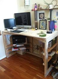 Simple Plywood And 2x4 Desk Desk Home Plywood Desk