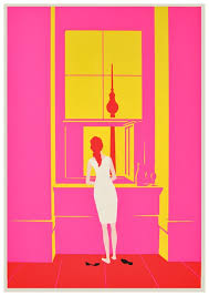 Woman At The Window After Caspar David Friedrich Via Christoph Niemann Portfolio Silkscreen Prints Christoph Niemann Silk Screen Printing Art