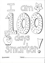Great for classrooms of all ages. 100 Days Smarter Coloring Page Worksheets Teaching Resources Tpt