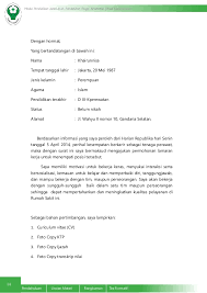 Contoh surat lamaran kerja bahasa inggris fresh graduate. Contoh Cv Lamaran Kerja Receptionist Qiqi Spa Cute766