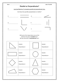 Parallel lines have the same slope and will never intersect. Parallel And Perpendicular Lines Teaching Resources