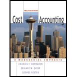Check spelling or type a new query. Horngren S Cost Accounting A Managerial Emphasis 16th Edition Textbook Solutions Bartleby
