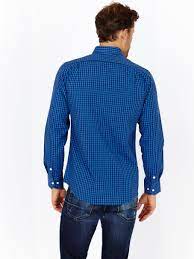 Grayson Sapphire Blue Long Sleeve Button Up Shirt