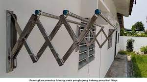 Ini bukan video lengkap bagaimana bentuk penyidai baju pakaian bayi. Pasang Stainless Steel Wall Mount Cloth Hanger Youtube