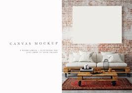 Frame Mockup 184 Landscape Canvas Frame And Living Room Etsy In 2020 Frame Mockups Landscape Canvas Canvas Frame