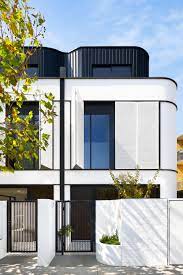 Curvy Art Deco Townhouse Townhouse Designs House Architecture Design Architecture House