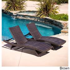 Havenside Home Vilano Outdoor Lounge Chairs Set Of 2 Outdoor Wicker Lounge Chairs Lounge Chair Outdoor Outdoor Chaise Lounge