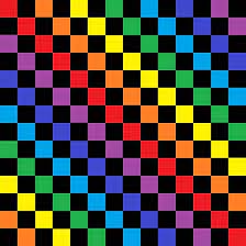 Checkered Rainbow Black By Lornakay Rainbow Wallpaper Checker Wallpaper Rainbow Aesthetic