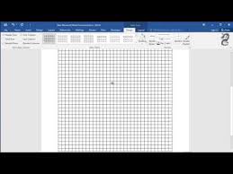 How To Get Graph Paper On Word Youtube
