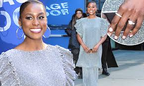 Facebook gives people the power to share and makes the. Issa Rae Flashes Her Diamond Engagement Ring From Louis Diam As She Heads To A Nyc Talk Show Daily Mail Online