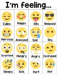 emoji feeling chart feelings chart teaching emotions