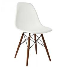 Maybe you would like to learn more about one of these? Retro Molded Style White Plastic Shell Chair With Dark Walnut Wood Eiffel Legs On Sale Overstock 10083719