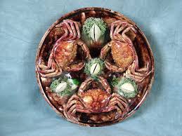 Majolica Palissy Crabs Shells Wall Plate For Sale Antiques Com Classifieds Plates On Wall Majolica Antique Wall Decor