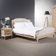 French Limed Oak King Size Bed With Upholstered Buttoned Headrest Grosvenor Furniture In 2020 Oak King Size Bed King Bedroom Furniture Super King Size Bed