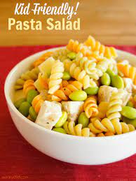 Kid Friendly Pasta Salad A Healthy Meal Full Of Kids Favorites Wearychef Com Kid Friendly Pasta Salad Pasta Salad For Kids Salads For Kids