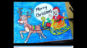 Just click, drag or slide to edit. Santa Claus And Raindeer Sleigh Easy Drawing Youtube