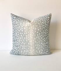 Light Aqua Blue Antelope Vern Yip Pillow Beige Animal Print Etsy Animal Print Decorative Pillow Light Blue Throw Pillows Animal Print Pillows