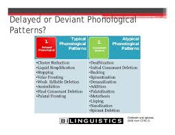 list of phonological processes phonological processes