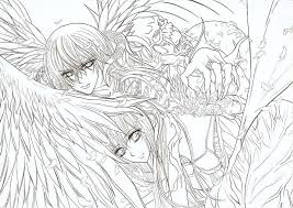 Vampire Knight Lineart Angel Coloring Pages Pokemon Coloring Pages Coloring Pages