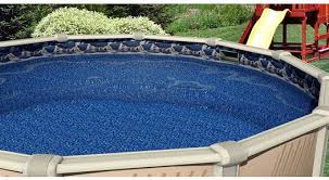 Overlap liners are held in place with coping. 25 Gauge 30 Round Overlap Caribbean Above Ground Swimming Pool Liner Pools Spas Seedsbazar Yard Garden Outdoor Living