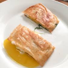 Facile à réaliser et utile pour de nombreuses recettes salées ou sucrées.ingrédient pour 10. Recette De Feuilles De Brick Farcies Aux Oeufs Et A L Aneth Selon Alexandre Courteau