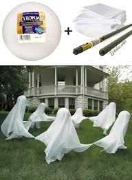 Halloween Deko Idee Garten Gespenster Tanzen Kreis Halloween Selber Machen Halloween