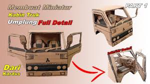 Reviuw kabin miniatur truck canter 1:10 full spek mirip asli jangan lupa untuk like, comment dan share jugaa yaa, yang. Cara Membuat Kabin Miniatur Truck Umplung Full Detail Dari Kardus Bagian 1 Handmade Kreatif Youtube