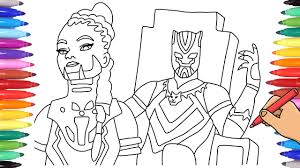 If the 'download' 'print' buttons don't work, reload this page by f5 or. Drawing Marvel Superheroes Watch How To Draw Black Panther Coloring Page Scene With Markers Youtube