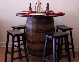 Demi Whisky Baril Vanite Dark Cuivre Evier Bronze Etsy Whiskey Barrel Barrel Sink Whiskey Barrel Table