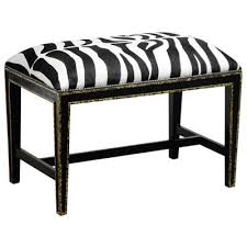 Black And White Bench Oly Studio Hilary Zebra Black And White Bench Furniture Ottoman Home Decor