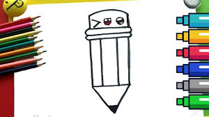 Printable coloring pages are also included if you prefer to color with paper and crayons. How To Draw Cute Pencil Coloring Pages Youtube