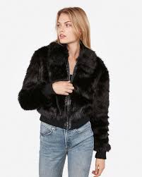 Bomber jacket in soft faux fur. Negin Mirsalehi Faux Fur Bomber Jacket Faux Fur Bomber Jacket Fur Bomber Jackets