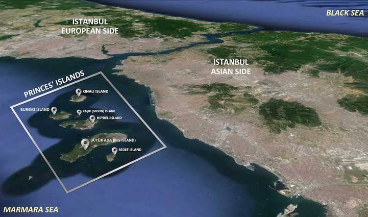 princes islands map ile ilgili görsel sonucu"